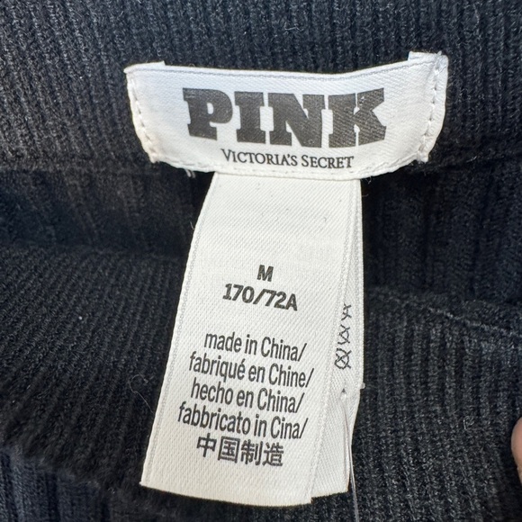 Victoria's Secret PINK Ribbed Knit Short Black - Picture 4 of 8